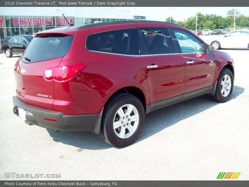 Red Jewel Tintcoat / Dark Gray/Light Gray 2010 Chevrolet Traverse LT