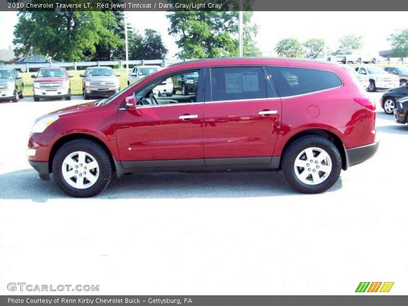 Red Jewel Tintcoat / Dark Gray/Light Gray 2010 Chevrolet Traverse LT