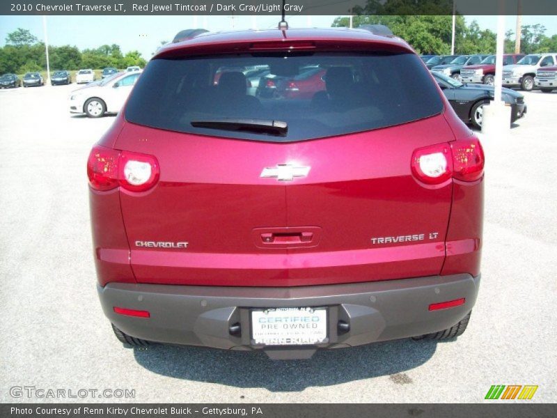 Red Jewel Tintcoat / Dark Gray/Light Gray 2010 Chevrolet Traverse LT