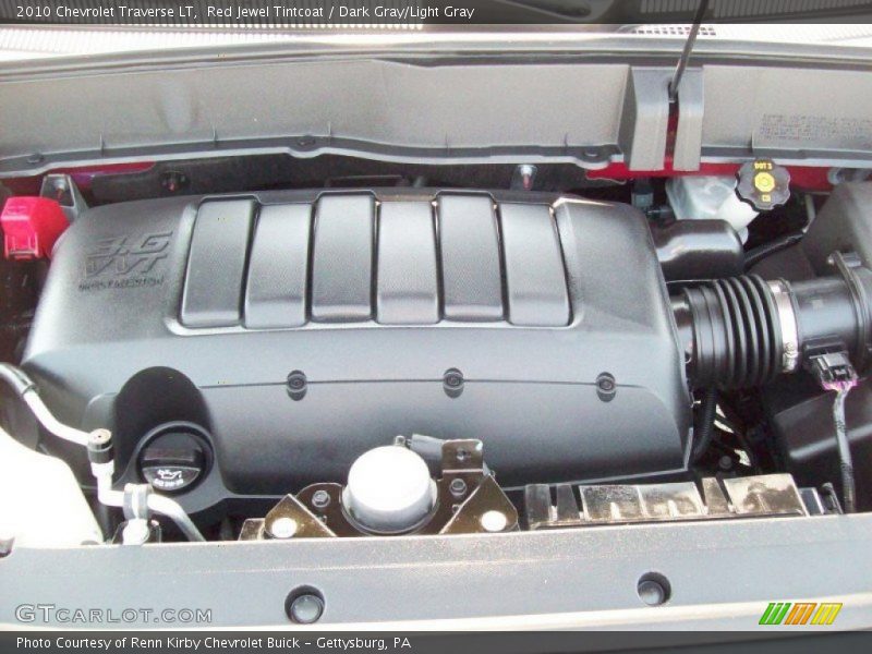 Red Jewel Tintcoat / Dark Gray/Light Gray 2010 Chevrolet Traverse LT