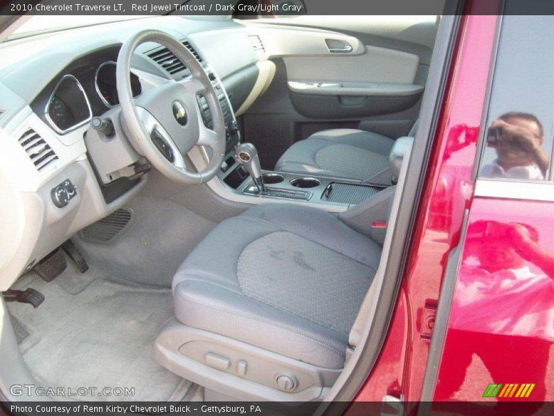 Red Jewel Tintcoat / Dark Gray/Light Gray 2010 Chevrolet Traverse LT