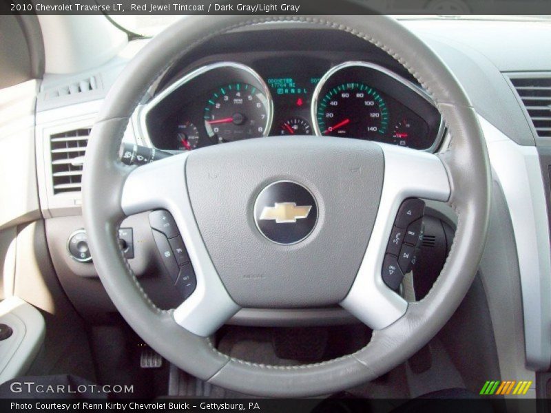 Red Jewel Tintcoat / Dark Gray/Light Gray 2010 Chevrolet Traverse LT