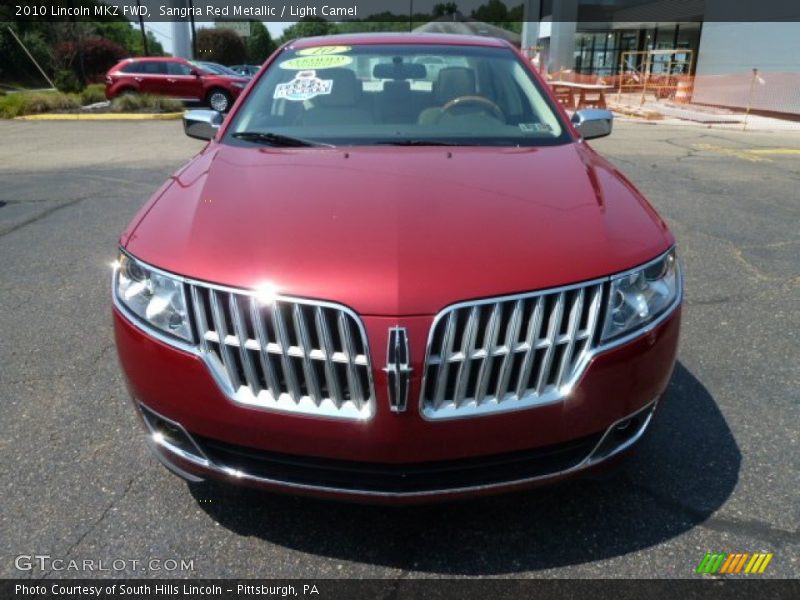 Sangria Red Metallic / Light Camel 2010 Lincoln MKZ FWD
