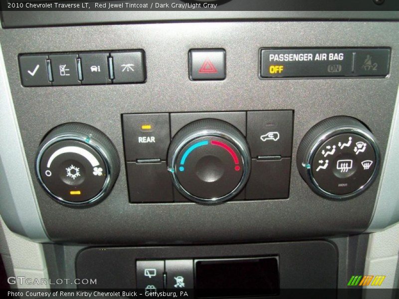 Red Jewel Tintcoat / Dark Gray/Light Gray 2010 Chevrolet Traverse LT