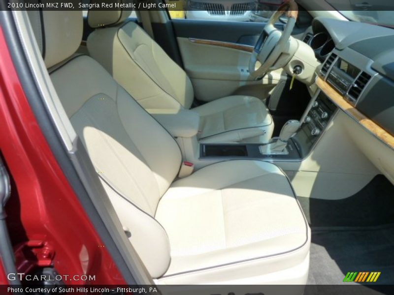 Sangria Red Metallic / Light Camel 2010 Lincoln MKZ FWD