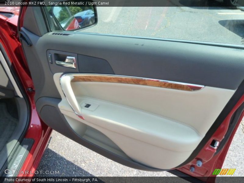 Sangria Red Metallic / Light Camel 2010 Lincoln MKZ FWD