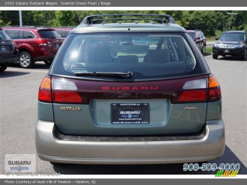 Seamist Green Pearl / Beige 2003 Subaru Outback Wagon