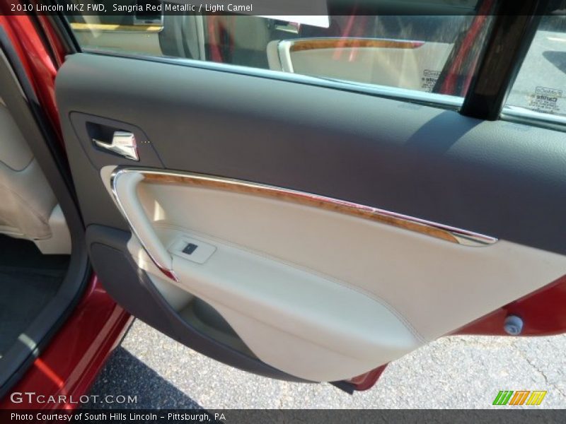Sangria Red Metallic / Light Camel 2010 Lincoln MKZ FWD