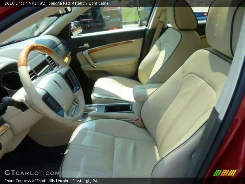 Sangria Red Metallic / Light Camel 2010 Lincoln MKZ FWD