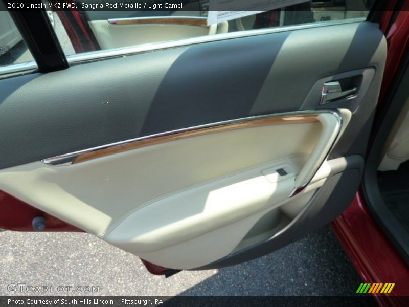 Sangria Red Metallic / Light Camel 2010 Lincoln MKZ FWD