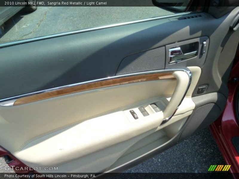 Sangria Red Metallic / Light Camel 2010 Lincoln MKZ FWD
