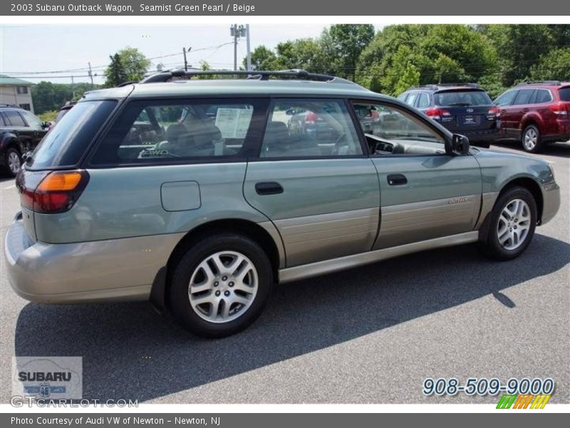 Seamist Green Pearl / Beige 2003 Subaru Outback Wagon