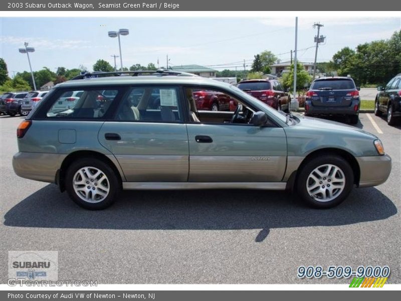 Seamist Green Pearl / Beige 2003 Subaru Outback Wagon