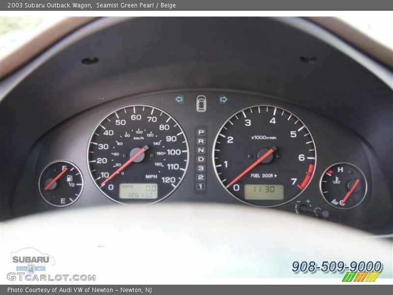 Seamist Green Pearl / Beige 2003 Subaru Outback Wagon
