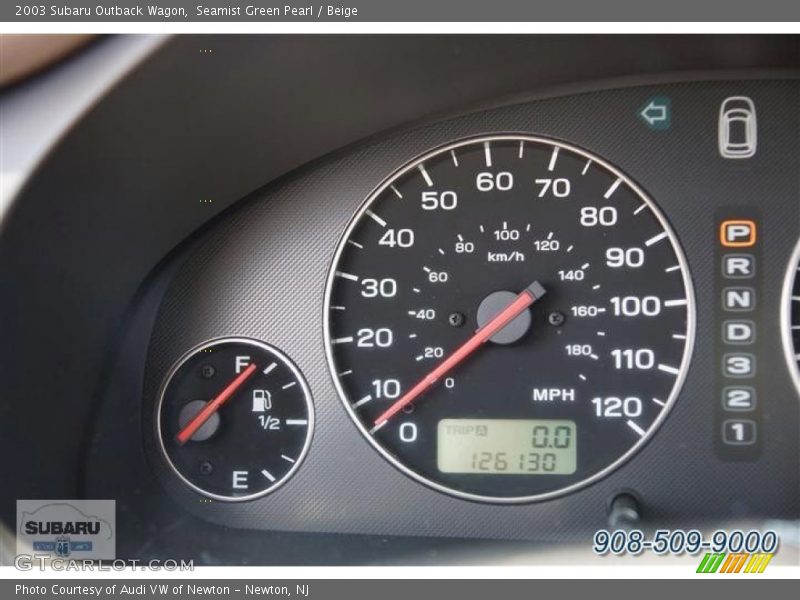 Seamist Green Pearl / Beige 2003 Subaru Outback Wagon