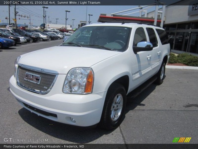 Summit White / Light Titanium 2007 GMC Yukon XL 1500 SLE 4x4