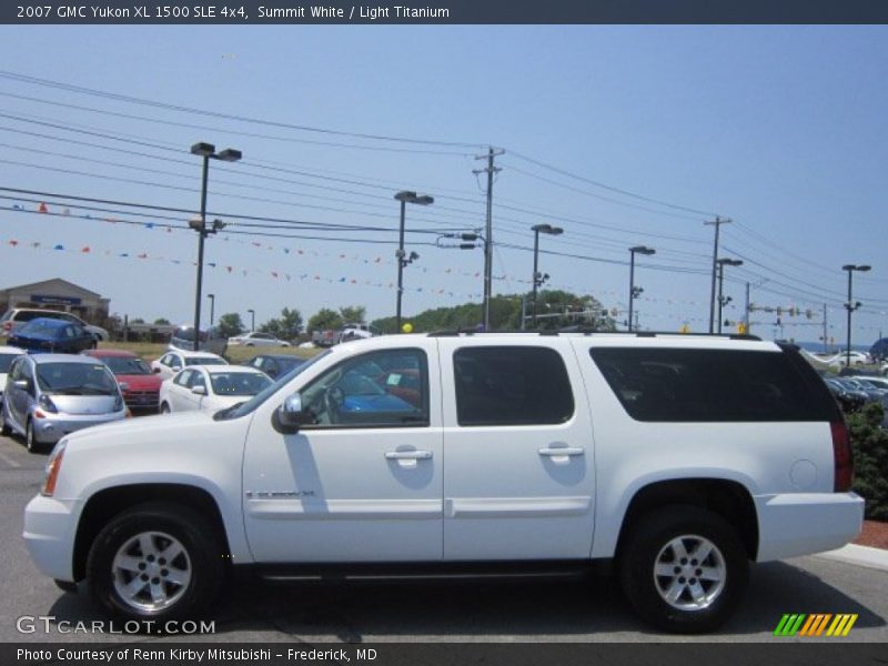 Summit White / Light Titanium 2007 GMC Yukon XL 1500 SLE 4x4