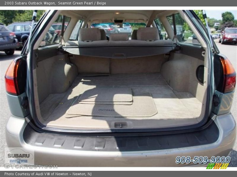 Seamist Green Pearl / Beige 2003 Subaru Outback Wagon