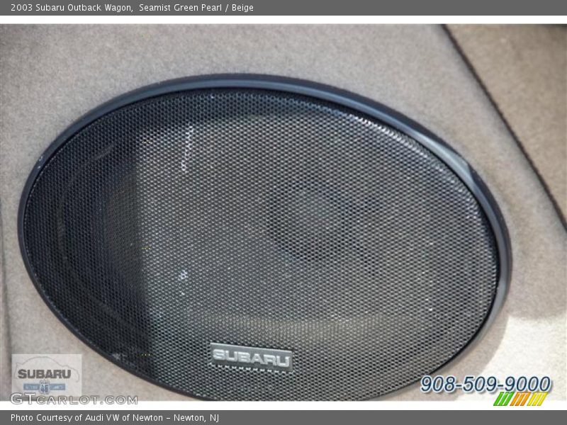 Seamist Green Pearl / Beige 2003 Subaru Outback Wagon