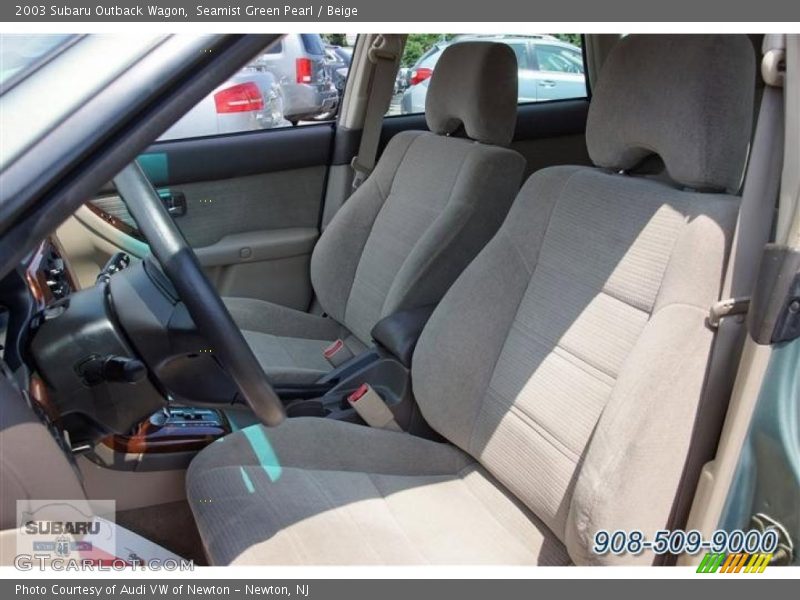 Seamist Green Pearl / Beige 2003 Subaru Outback Wagon