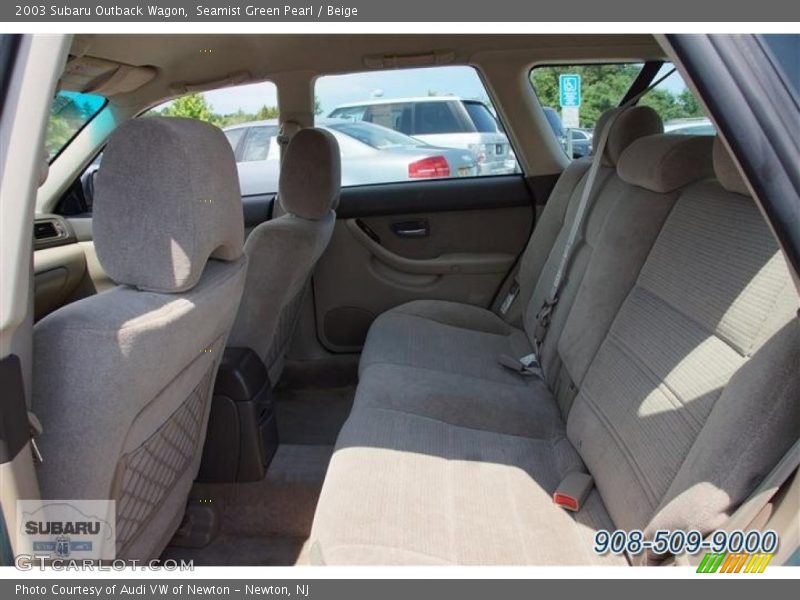 Seamist Green Pearl / Beige 2003 Subaru Outback Wagon