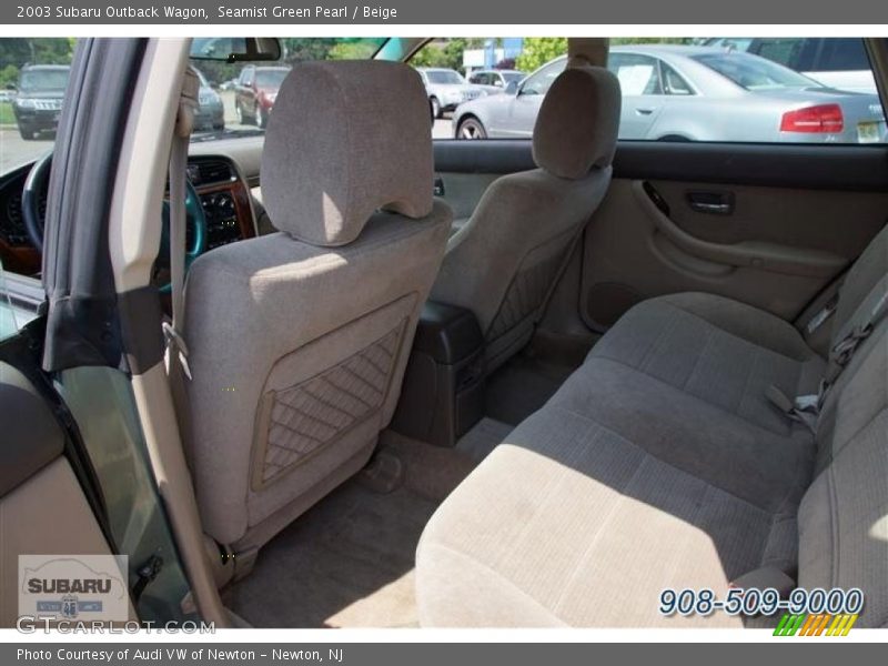 Seamist Green Pearl / Beige 2003 Subaru Outback Wagon