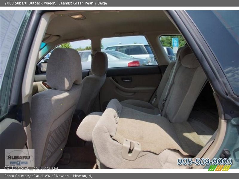 Seamist Green Pearl / Beige 2003 Subaru Outback Wagon