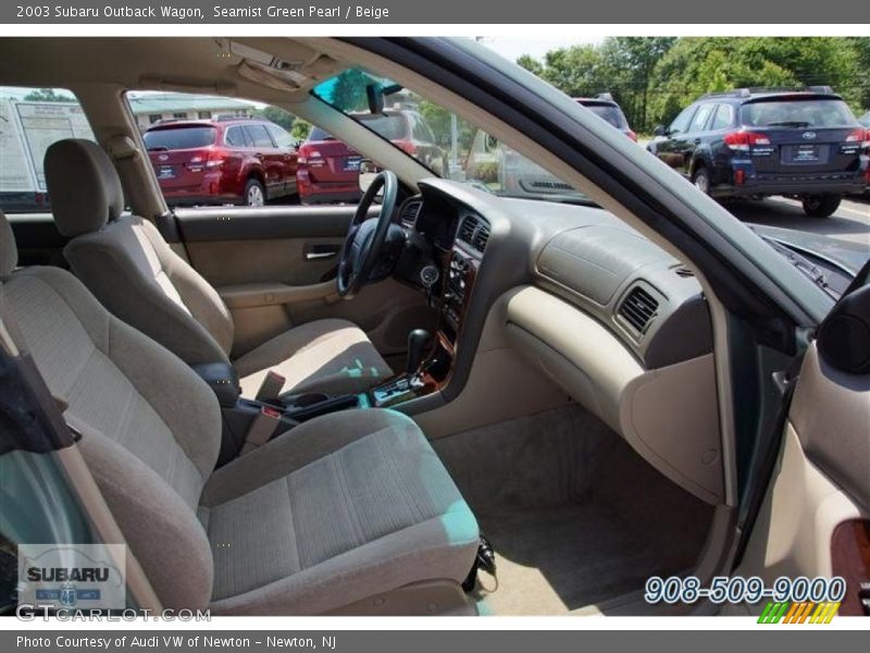 Seamist Green Pearl / Beige 2003 Subaru Outback Wagon