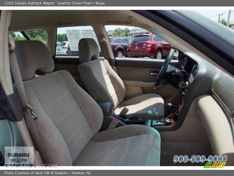 Seamist Green Pearl / Beige 2003 Subaru Outback Wagon