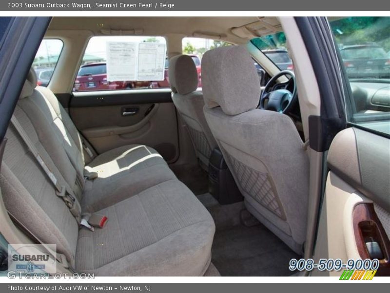 Seamist Green Pearl / Beige 2003 Subaru Outback Wagon