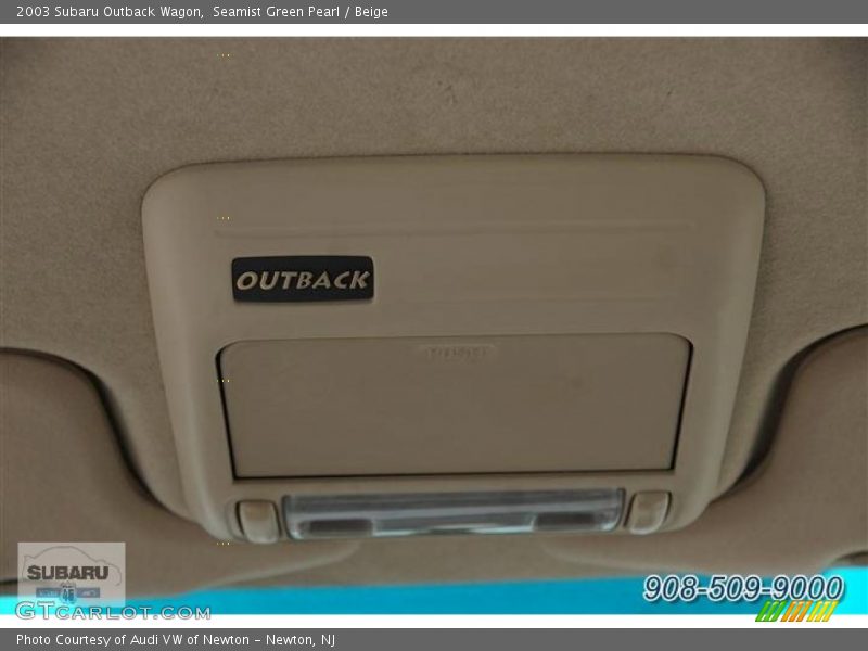 Seamist Green Pearl / Beige 2003 Subaru Outback Wagon