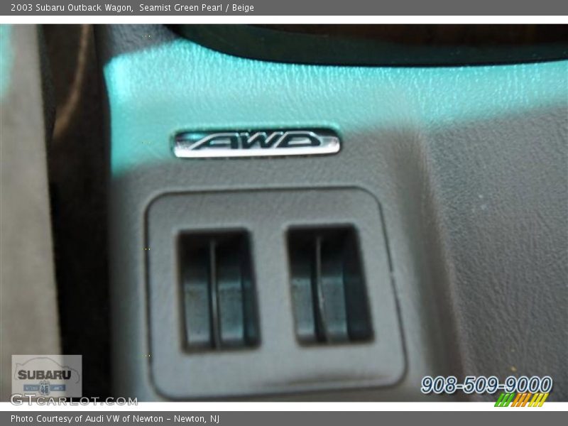 Seamist Green Pearl / Beige 2003 Subaru Outback Wagon
