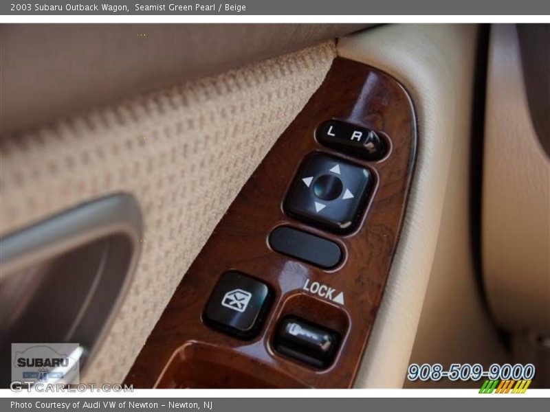 Seamist Green Pearl / Beige 2003 Subaru Outback Wagon
