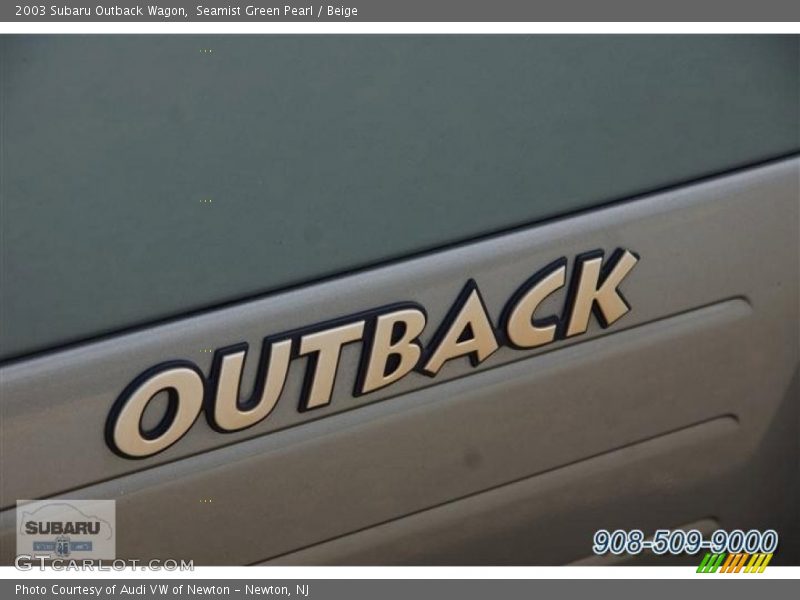 Seamist Green Pearl / Beige 2003 Subaru Outback Wagon
