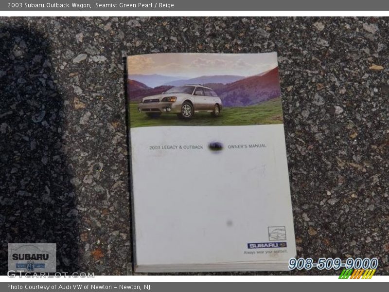 Seamist Green Pearl / Beige 2003 Subaru Outback Wagon