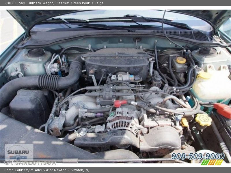 Seamist Green Pearl / Beige 2003 Subaru Outback Wagon