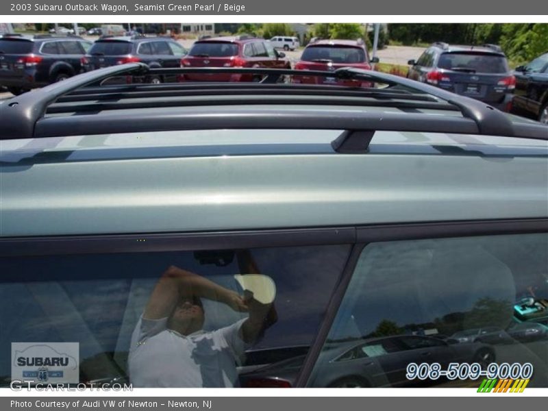 Seamist Green Pearl / Beige 2003 Subaru Outback Wagon