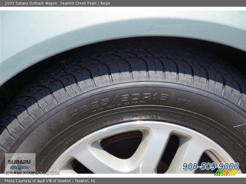 Seamist Green Pearl / Beige 2003 Subaru Outback Wagon