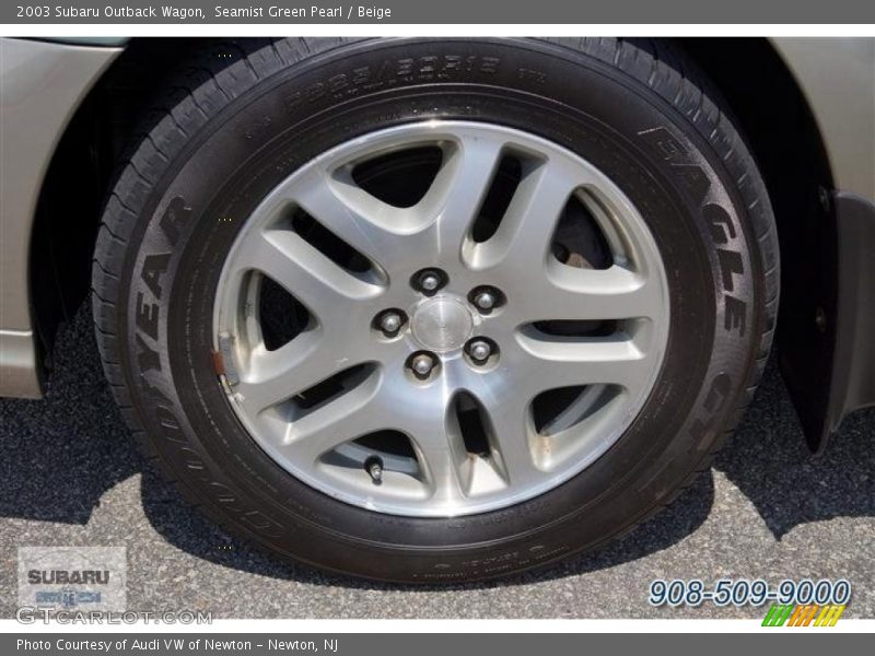 Seamist Green Pearl / Beige 2003 Subaru Outback Wagon