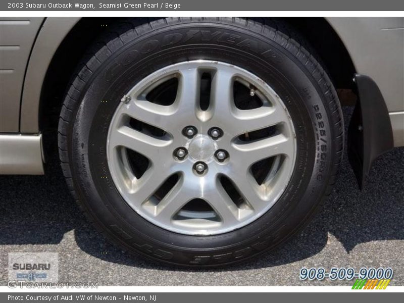 Seamist Green Pearl / Beige 2003 Subaru Outback Wagon