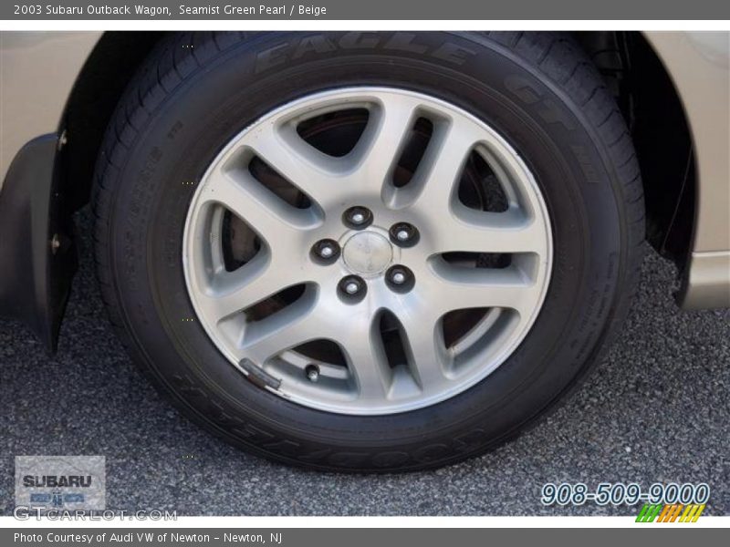 Seamist Green Pearl / Beige 2003 Subaru Outback Wagon