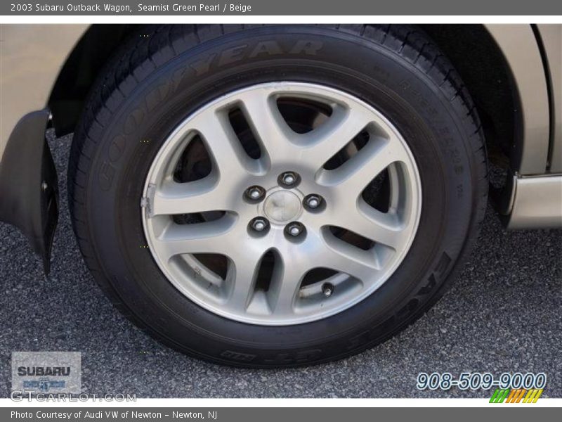 Seamist Green Pearl / Beige 2003 Subaru Outback Wagon