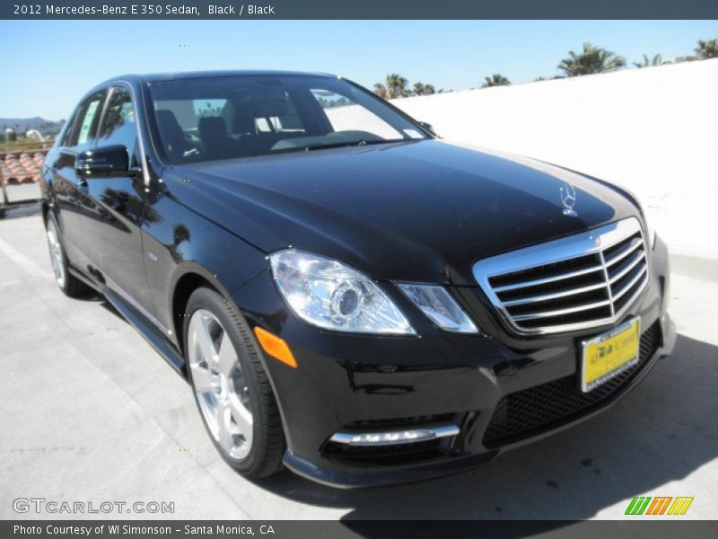 Black / Black 2012 Mercedes-Benz E 350 Sedan