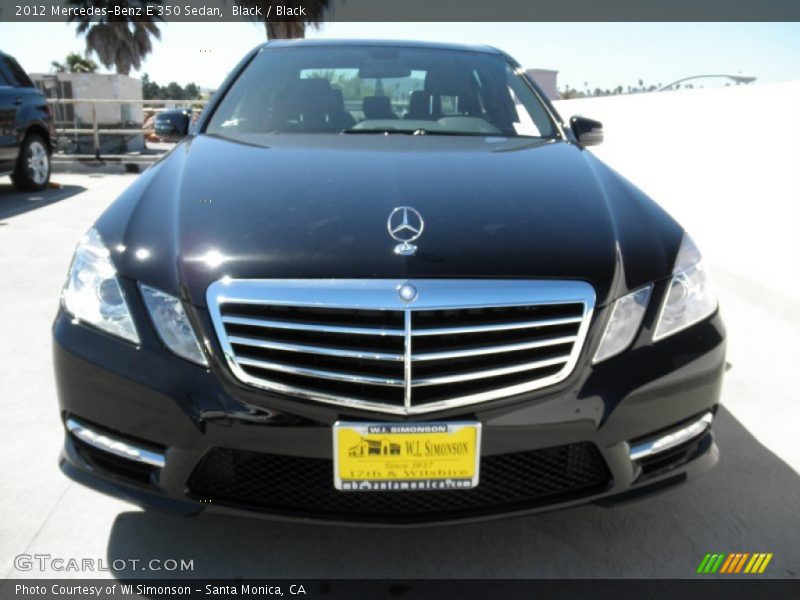 Black / Black 2012 Mercedes-Benz E 350 Sedan