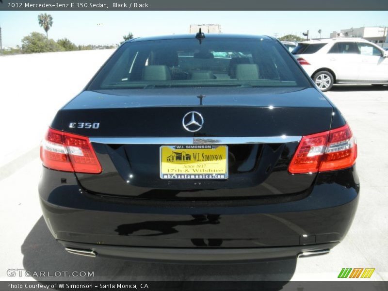 Black / Black 2012 Mercedes-Benz E 350 Sedan