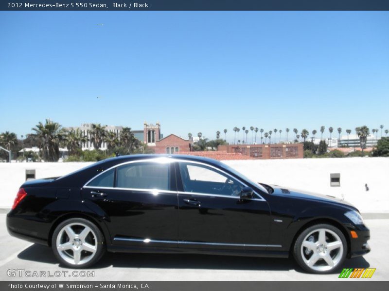Black / Black 2012 Mercedes-Benz S 550 Sedan