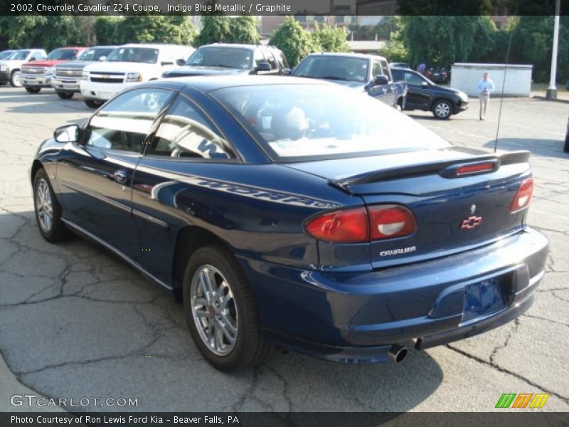 Indigo Blue Metallic / Graphite 2002 Chevrolet Cavalier Z24 Coupe