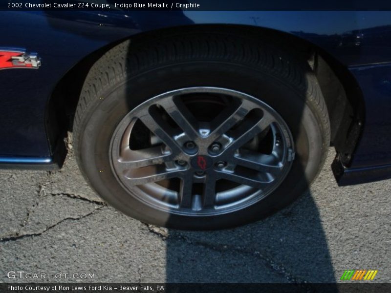 Indigo Blue Metallic / Graphite 2002 Chevrolet Cavalier Z24 Coupe