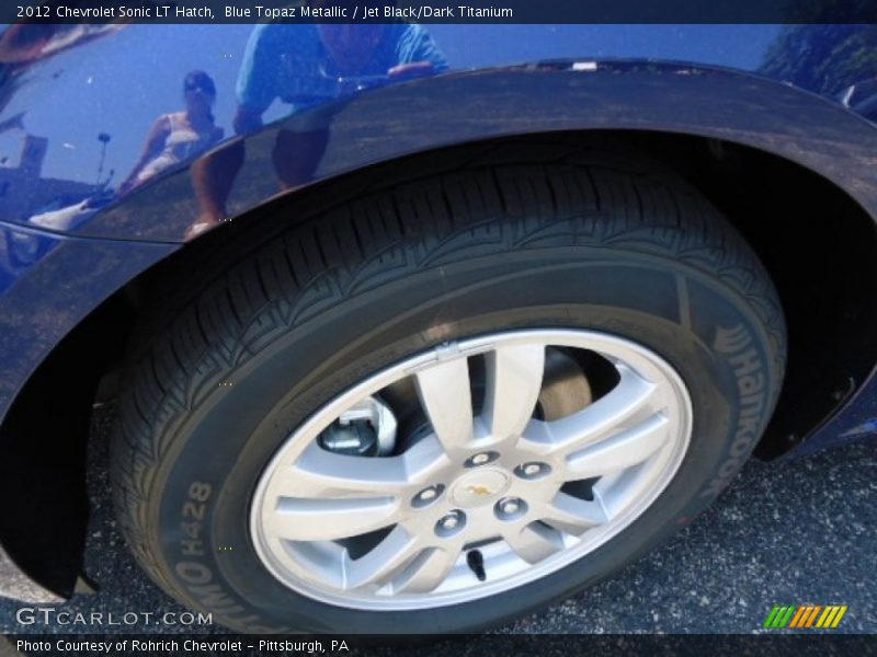 Blue Topaz Metallic / Jet Black/Dark Titanium 2012 Chevrolet Sonic LT Hatch