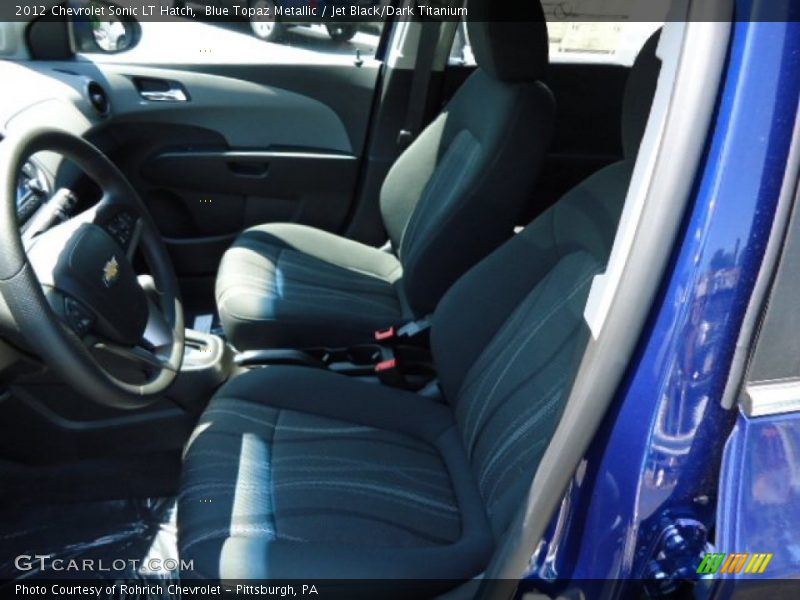 Blue Topaz Metallic / Jet Black/Dark Titanium 2012 Chevrolet Sonic LT Hatch